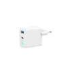 Cargador Gembird TA-UC-PDQC65L-W-01 para dispositivos móviles universal blanco AC carga rápida interior