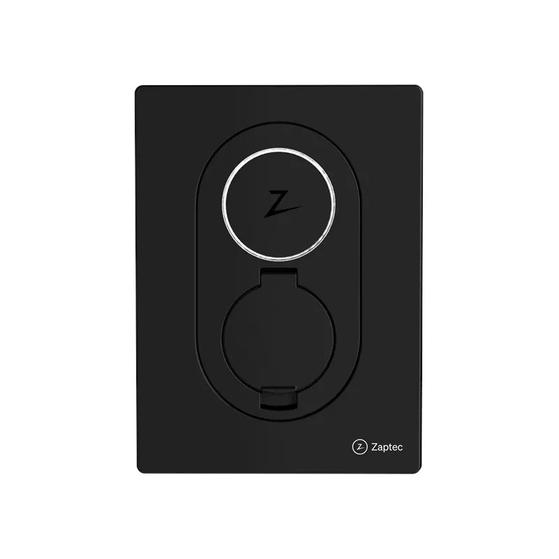 Zaptec Go caja de carga 22 kW Type 2 WiFi y 4G asfalto negro