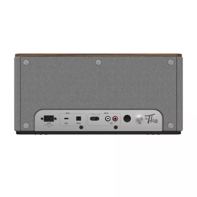 Klipsch the Three Plus Sistema de altavoces Bluetooth Premium Nogal USB RCA...