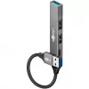 Hub USB Goobay Slim de 4 puertos, USB-A a USB-C™/USB-A, USB 3.2 (74458)