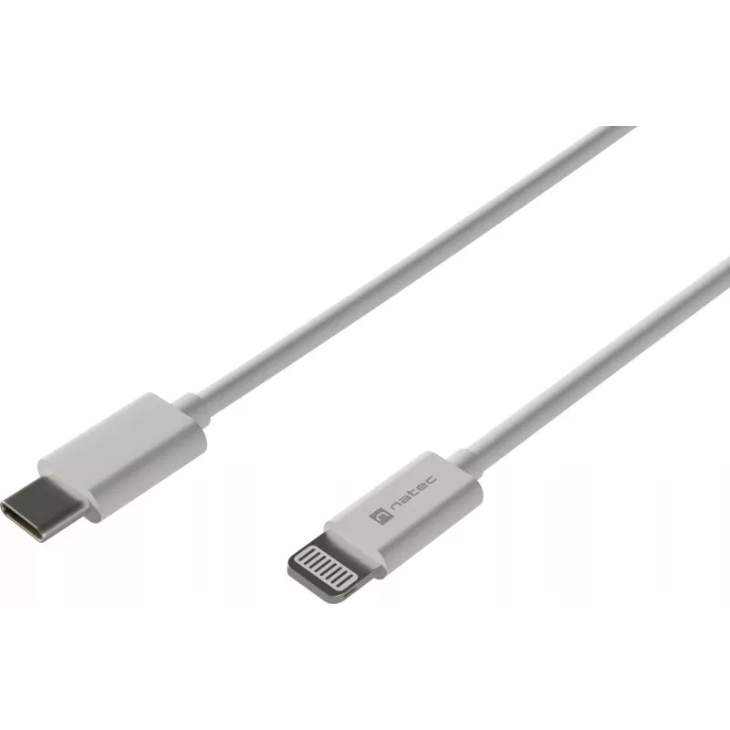 Cable USB Natec USB-C Lightning 1 m blanco (NKA-2150)