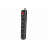 Protector de sobretensión NATEC NSP-1715 negro 5 tomas de CA 5 m