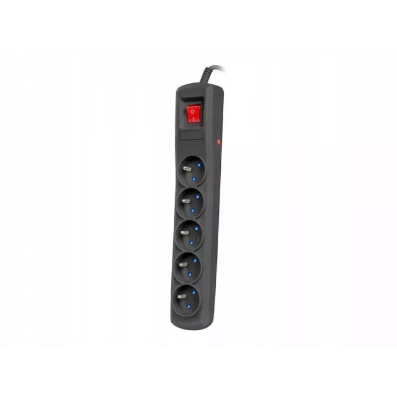 Protector de sobretensión NATEC NSP-1715 negro 5 tomas de CA 5 m