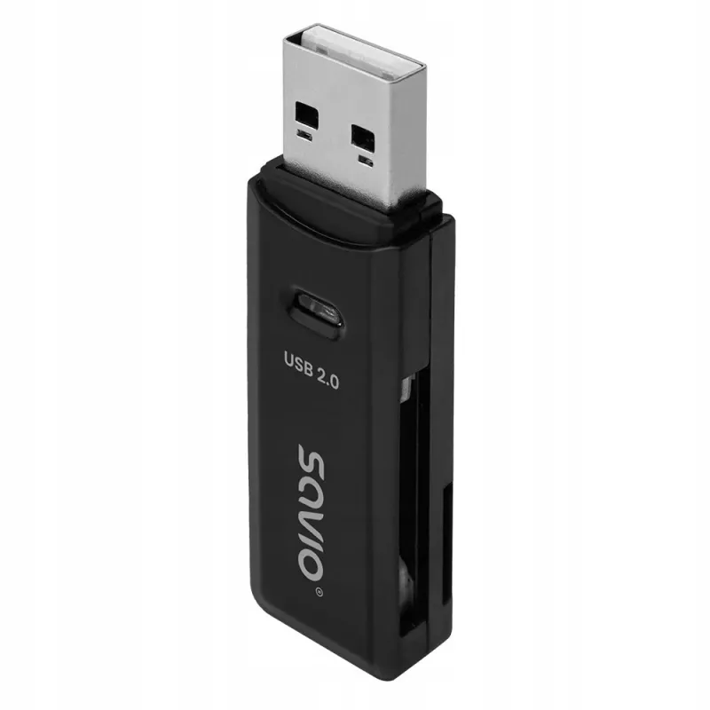 Lector de tarjetas SD, USB 2.0, 480 Mbit/s, AK-63 Savio SAVAK-63