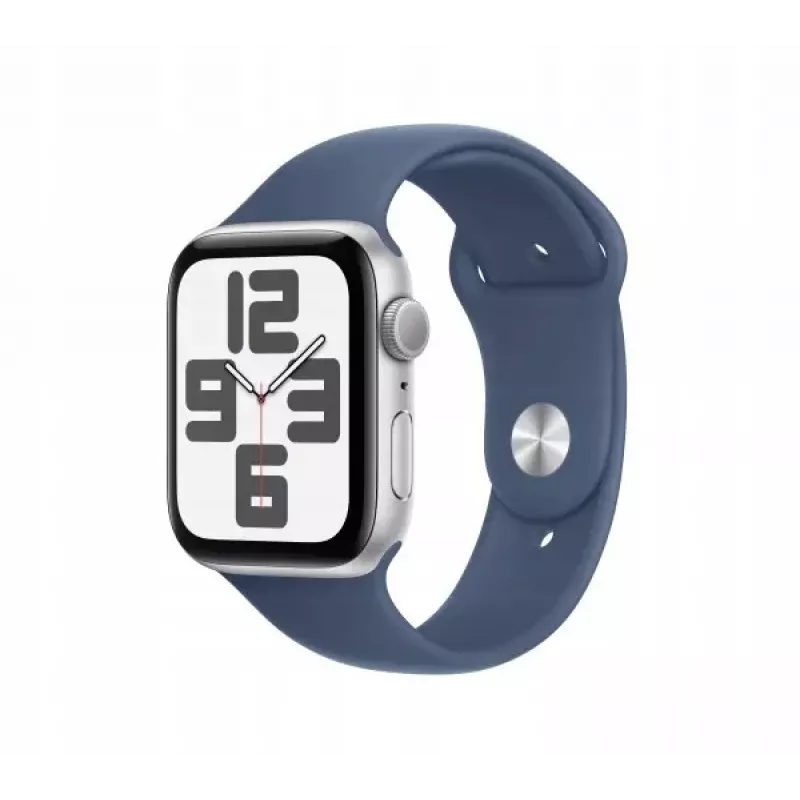 Apple Watch SE GPS 40mm Caja de aluminio plateada con correa deportiva Denim