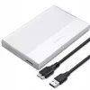 Carcasa para SSD/HDD SATA de 2,5 pulgadas QOLTEC 52278 USB 3.0, compatible hasta 2 TB