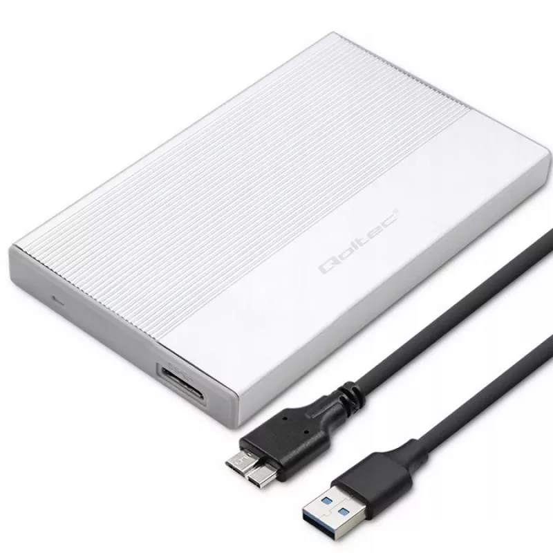 Carcasa para SSD/HDD SATA de 2,5 pulgadas QOLTEC 52278 USB 3.0, compatible hasta 2 TB