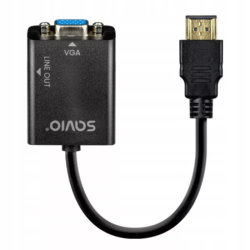 Adaptador HDMI-VGA con audio AK-76 Savio SAVAK-76