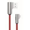 Cable USB a Lightning Aukey CB-AL01 rojo – trenzado de nylon, conector Lightning para dispositivos Apple