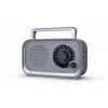 Radio portátil Eltra HANIA gris FM/AM, diseño compacto, a pilas