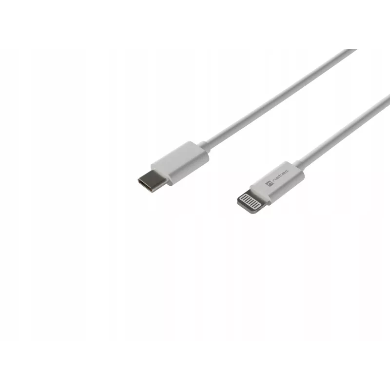 Cable Lightning (macho) -> USB-C (macho) 2 m MFi Prati blanco Natec NKA-2151