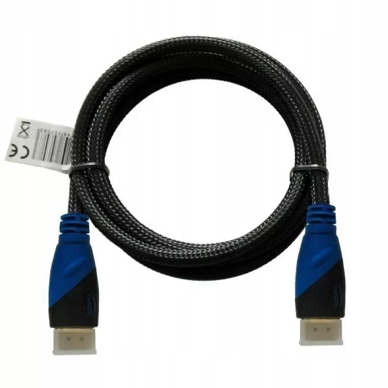 Cable HDMI SAVIO CL-02 1.5 m — HDMI 1.4, 4096×2160, ARC, Ethernet, contactos dorados