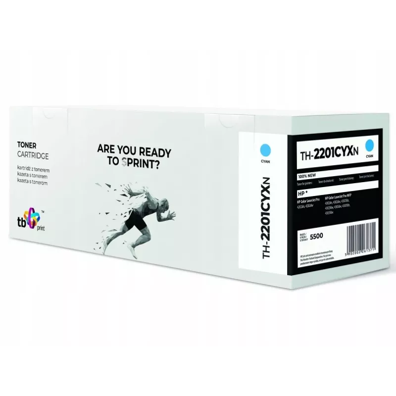 Tóner para HP Color LaserJet Pro 4202 W2201X TH-2200CYXN 100% nuevo cian