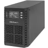 Qoltec SAI sistema de alimentación ininterrumpida | 1kVA | 1000W | factor de potencia 1,0 | LCD | EPO | USB | Online