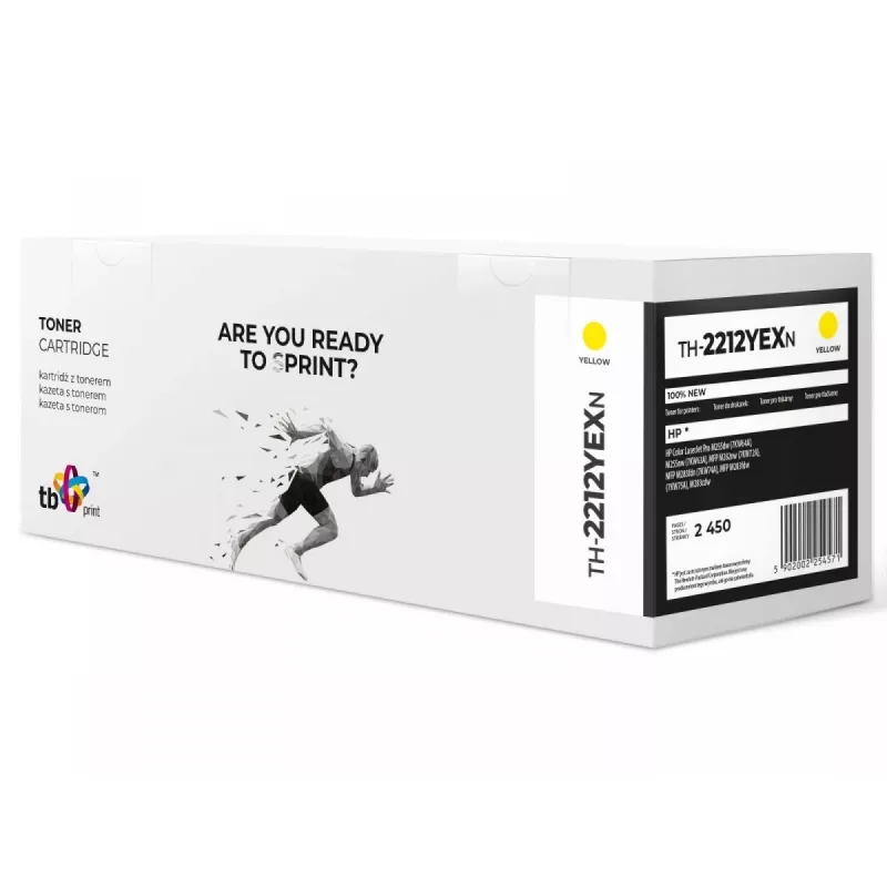 Tóner para HP Color LJ Pro M255 W2212X TH-2212YEXN 100% nuevo YE