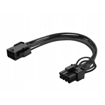 Cable de alimentación PCI-Express Savio AK-49 de 6 pines a 8 pines 0,18 m negro