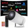Proyector WiFi con mando a distancia Android TV 130 inch 4K Full HD HY300 Pro LED