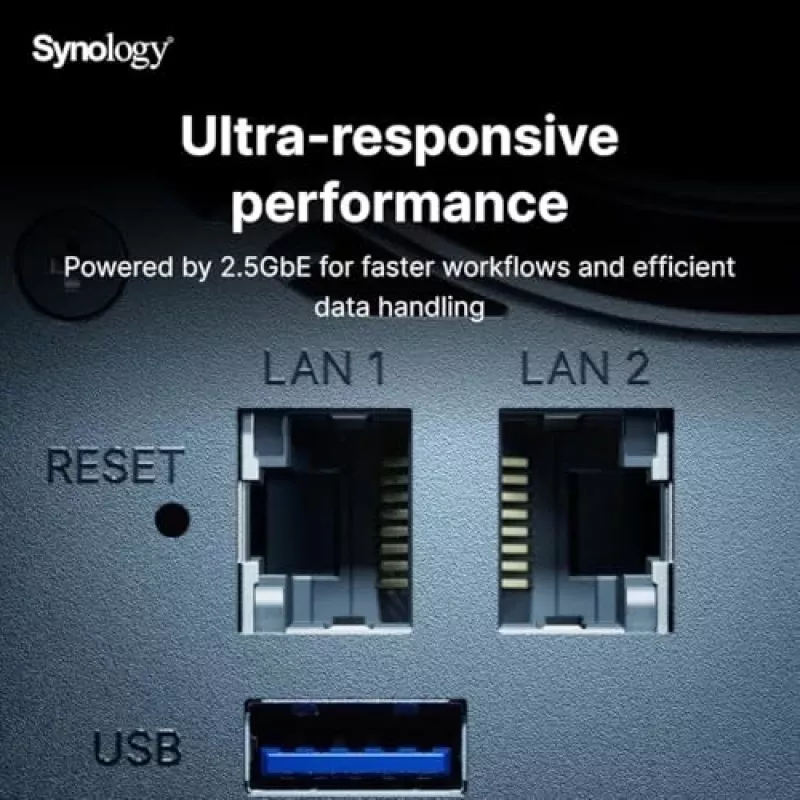 Synology DiskStation DS925+ Servidor NAS/almacenamiento Ryzen Embedded V1500B 4 GB DDR4 0 TB Negro