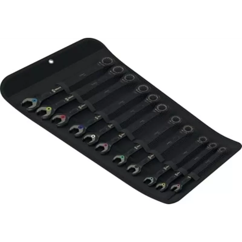 Wera 6000 Joker Black Edition juego de llaves combinadas de carraca, 11 uds.