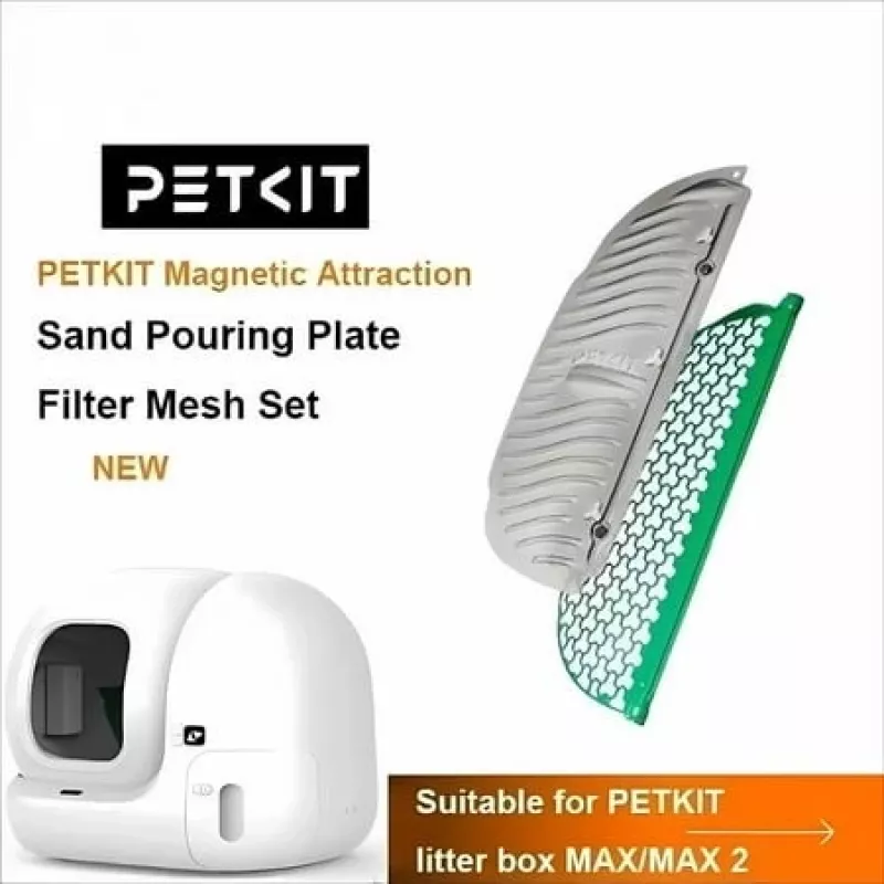 PETKIT set de bandeja vertedora magnética con red filtrante para arena, arena eficaz para areneros automáticos PETKIT PURA MAX 2