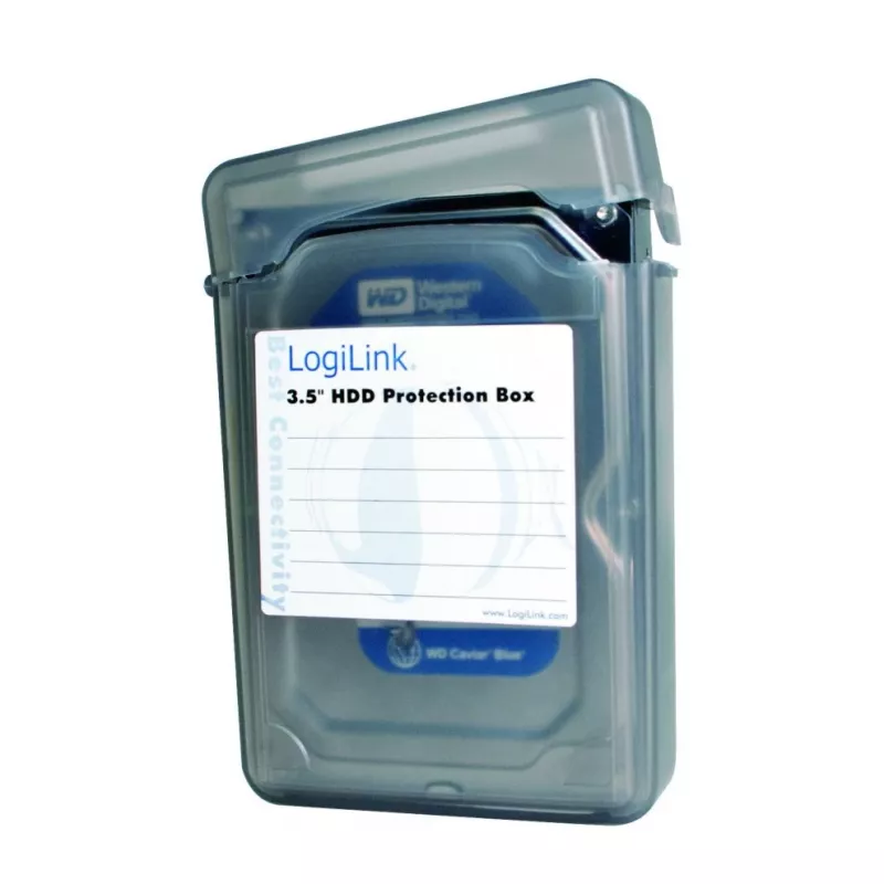 Funda de protección para disco duro LogiLink capacidad 1 disco duro (3.5