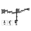 Soporte de sobremesa para monitor MACLEAN MC-691 para 3 monitores – regulable en altura e inclinable
