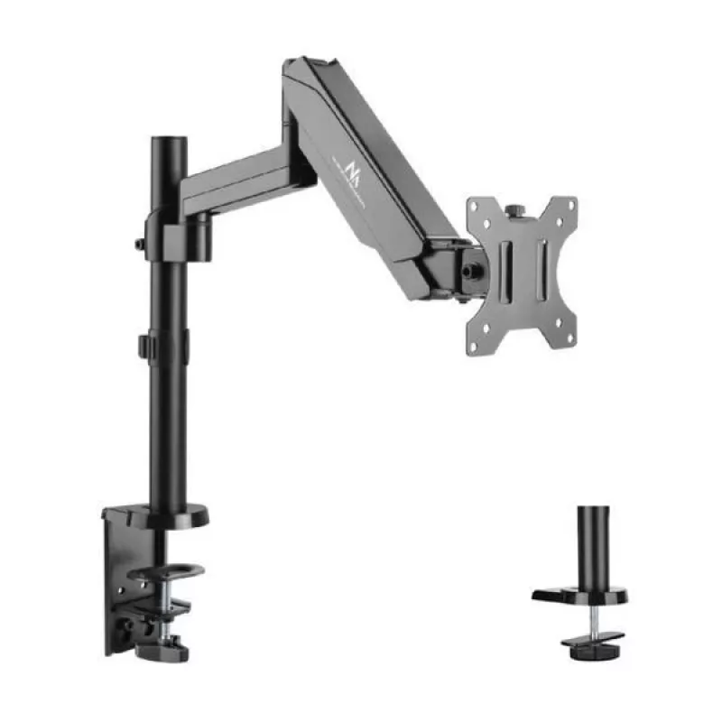 Soporte de monitor de escritorio MACLEAN MC-775 para pantallas de 32 pulgadas (81,3 cm), VESA 75x75–100x100, hasta 8 kg, gris