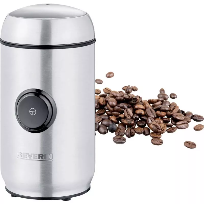 Molino de cuchillas SEVERIN KM 3879 — molinillo de café de cuchillas, 150 W, capacidad 50 g, cuchillas de acero inoxidable, negro