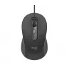 Logitech Signature Wired M520 for Business ratón óptico con cable USB-C Plug-and-Play Windows/Mac/Chrome/PC/portátiles - Graphite