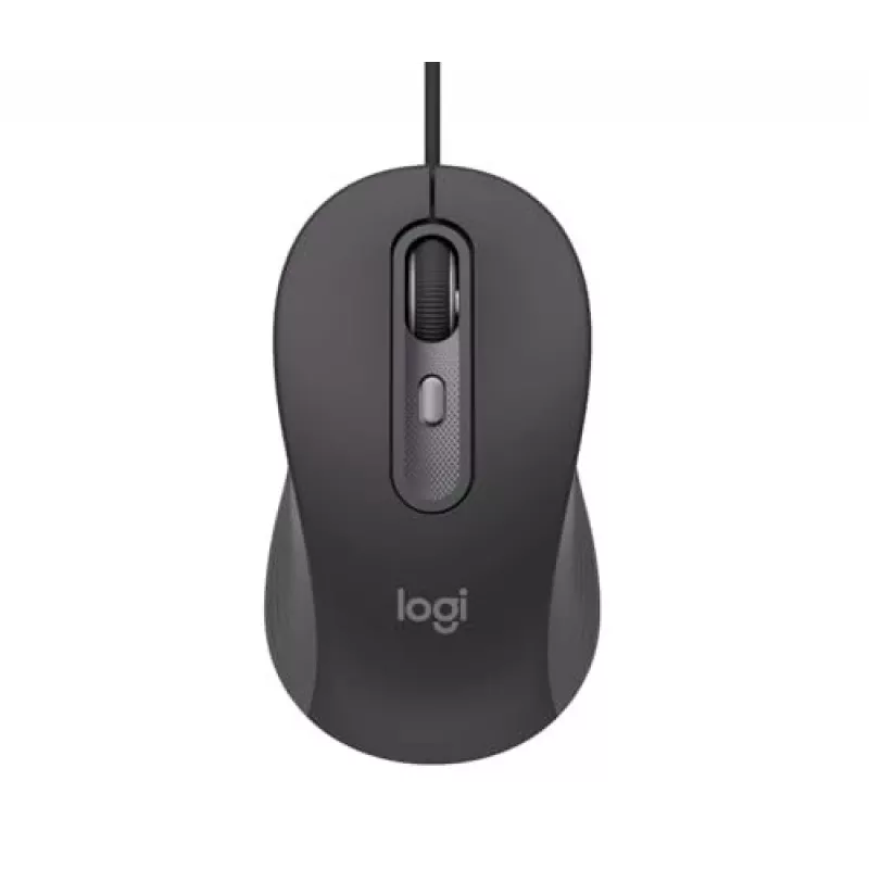 Logitech Signature Wired M520 for Business ratón óptico con cable USB-C Plug-and-Play Windows/Mac/Chrome/PC/portátiles - Graphite