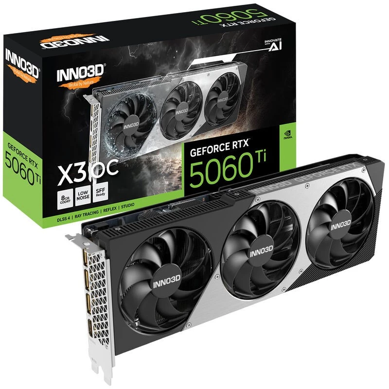 Tarjeta gráfica INNO3D GeForce RTX 5060 Ti X3 OC 8GB GDDR7