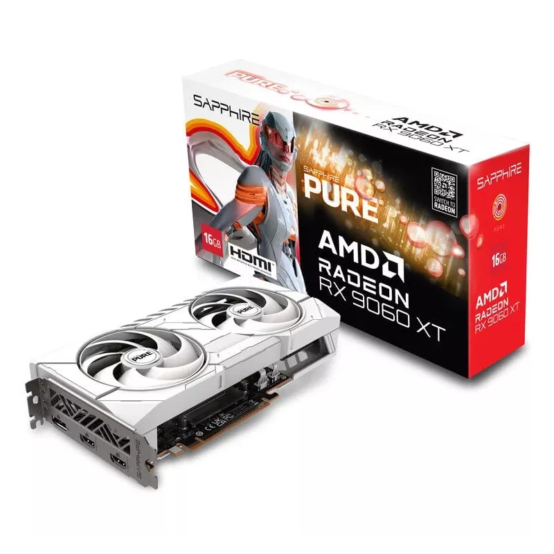 SAPPHIRE PURE Radeon RX 9060 XT Gaming OC 16GB Tarjeta gráfica
