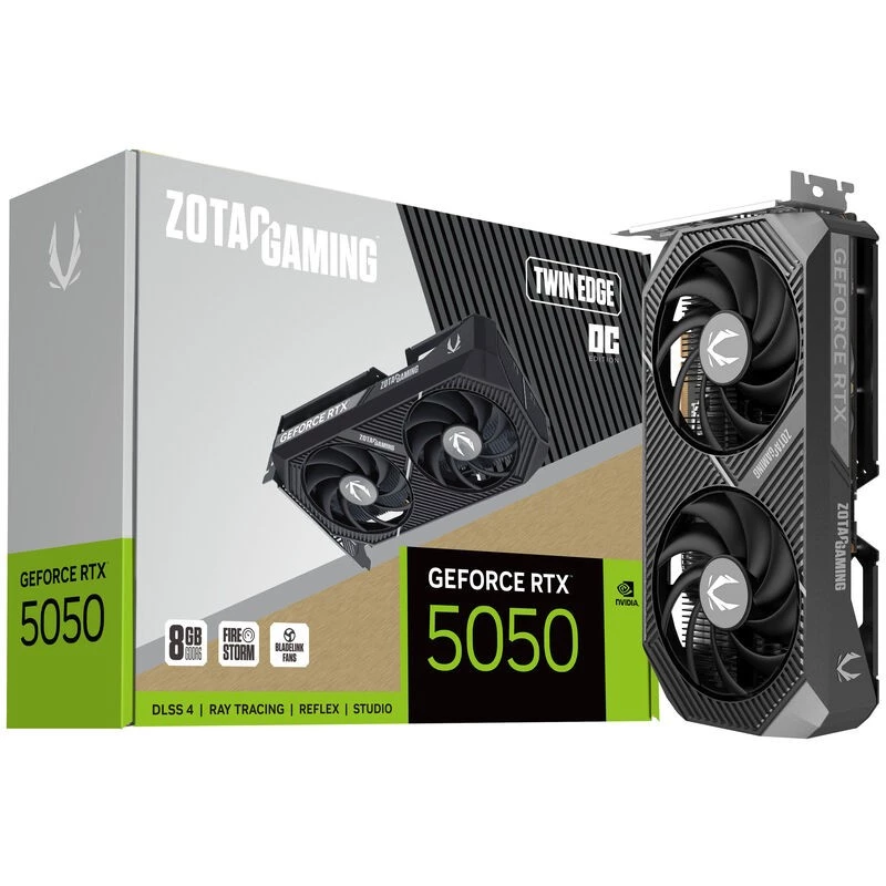 ZOTAC GAMING GeForce RTX 5050 Twin Edge OC 8GB GDDR6 Tarjeta gráfica