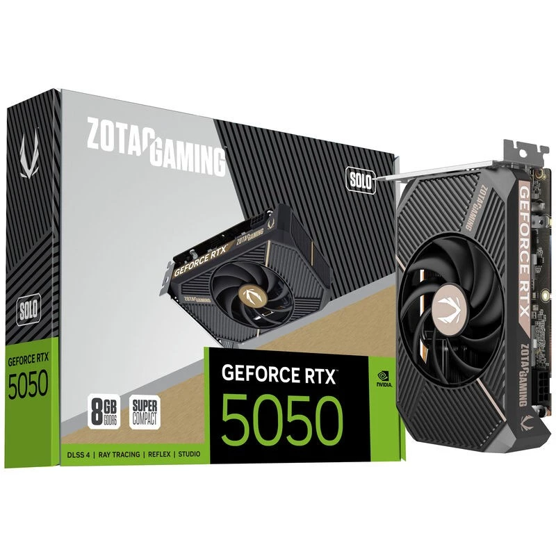 ZOTAC GAMING GeForce RTX 5050 SOLO 8GB GDDR6 Tarjeta gráfica