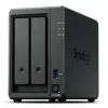 NAS Synology DiskStation DS725+ 2-Bay Ryzen R1600 4GB DDR4 ECC, 2.5GbE, 2x M.2, compatibilidad RAID, 0TB, negro