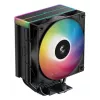 Ventilador DeepCool AG400 BK ARGB V2 120 mm negro — ventilador de CPU de 120 mm con rodamiento hidráulico, compatibilidad multisocket
