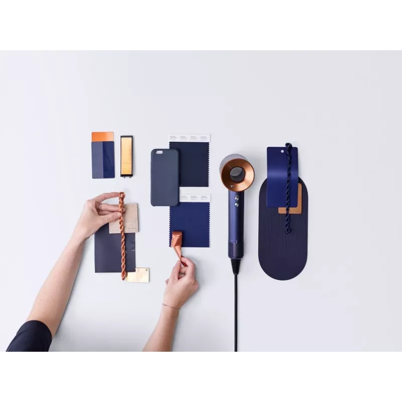 Dyson Supersonic Straight+Wavy HD07 Secador de pelo, Azul de Prusia / Cobre (113277-01)