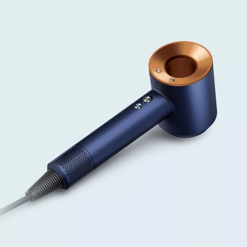 Dyson Supersonic Straight+Wavy HD07 Secador de pelo, Azul de Prusia / Cobre (113277-01)