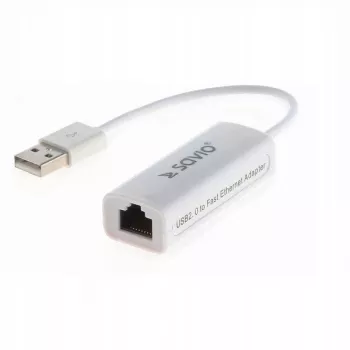 Savio CL-24 - Adaptador de red - USB 2.0 - 10/100 Ethernet X 1