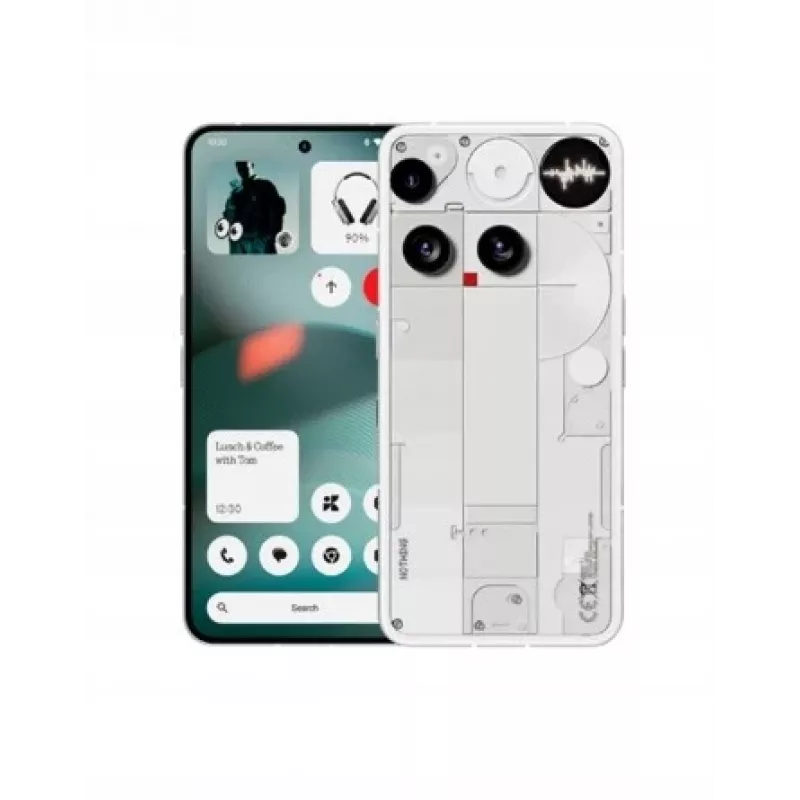 Nothing Phone (3) Blanco - Smartphone 5G - Dual-SIM - RAM 12 GB / Almacenamiento interno 256 GB - Pantalla OLED - 6,67