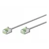 Cable de parcheo Goobay CAT 8.1 ultraflexible fino U/FTP Gris - conector extra corto 99,9 % (74343)
