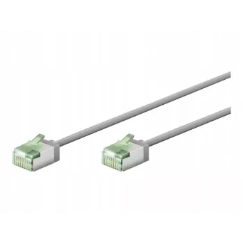 Cable de parcheo Goobay CAT 8.1 ultraflexible fino U/FTP Gris - conector extra corto 99,9 % (74343)