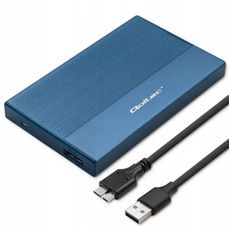 Carcasa externa para SSD/HDD de 2,5 pulgadas QOLTEC 52276 USB 3.0 SATA hasta 2 TB