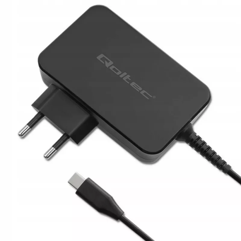 Fuente de alimentación GaN QOLTEC 52387 90W 1x USB‑C 5–20V