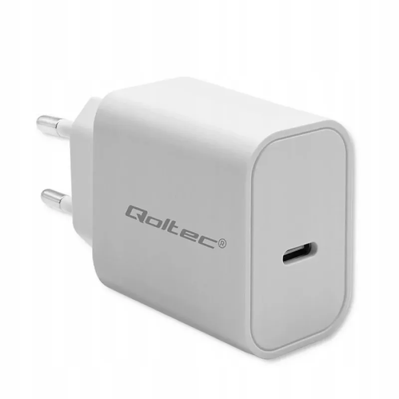 Cargador QOLTEC Super Quick PD 20W USB-C (5V/12V) – cargador rápido portátil