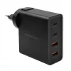 Qoltec Cargador GaN POWER PRO | 2xUSB-C | 2xUSB | 130W | 5-20V | 1.5-5A | XP | negro