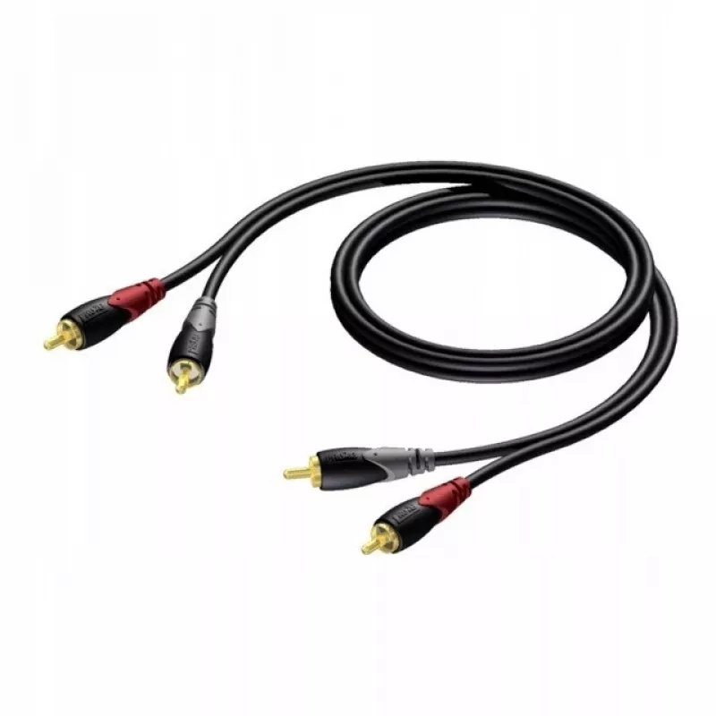 Cable de audio RCA/Cinch Procab KPCL078 2x macho, 0,5 m