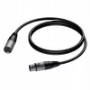 Cable Procab conector macho XLR a conector hembra XLR 1,5 m — cable de micrófono/audio balanceado