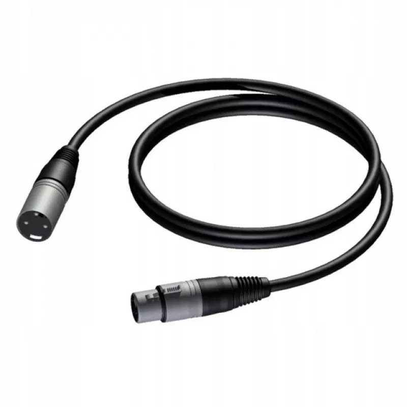 Cable Procab conector macho XLR a conector hembra XLR 1,5 m — cable de micrófono/audio balanceado