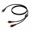 Cable de audio conector jack estéreo de 3,5 mm a 2x conector RCA/Cinch Procab 1KPCL049 5 m